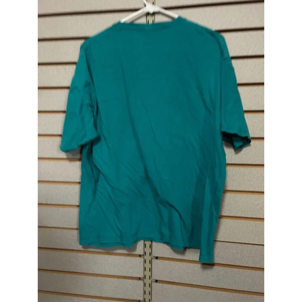 Billabong Mens 1XL Teal Green Graphic Logo Short Sleeve Crew Neck T-Shirt